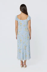 Florence Floral Puff Sleeve Maxi Dress
