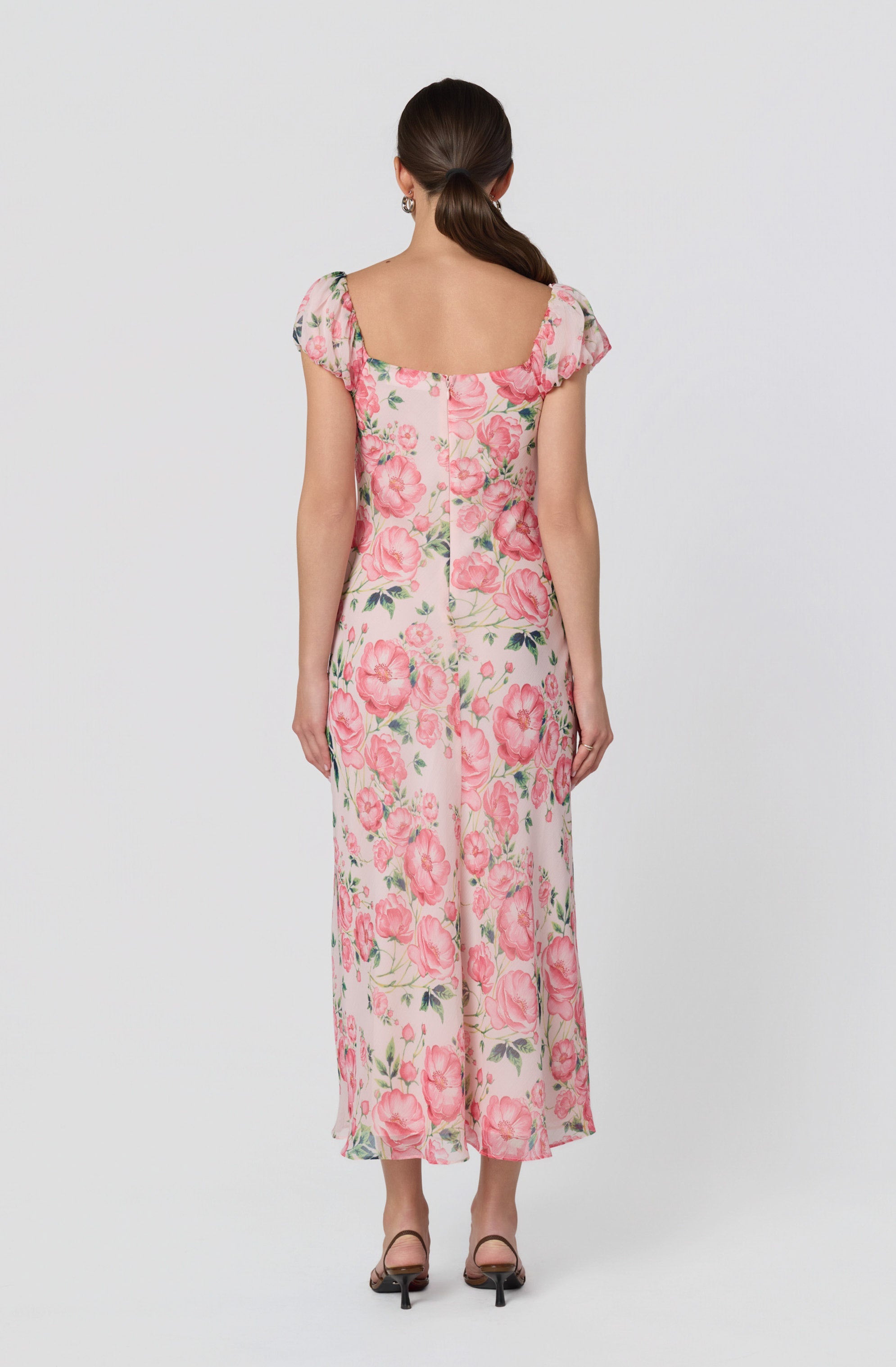 Florence Floral Puff Sleeve Maxi Dress