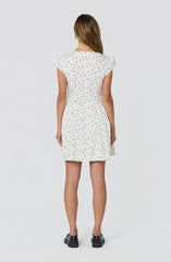 Averi Polka Dot Cap Sleeve Mini Dress