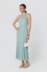 Annabella Semi-Sheer Lace Maxi Dress