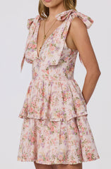 Ainlay Floral Tiered Mini Dress