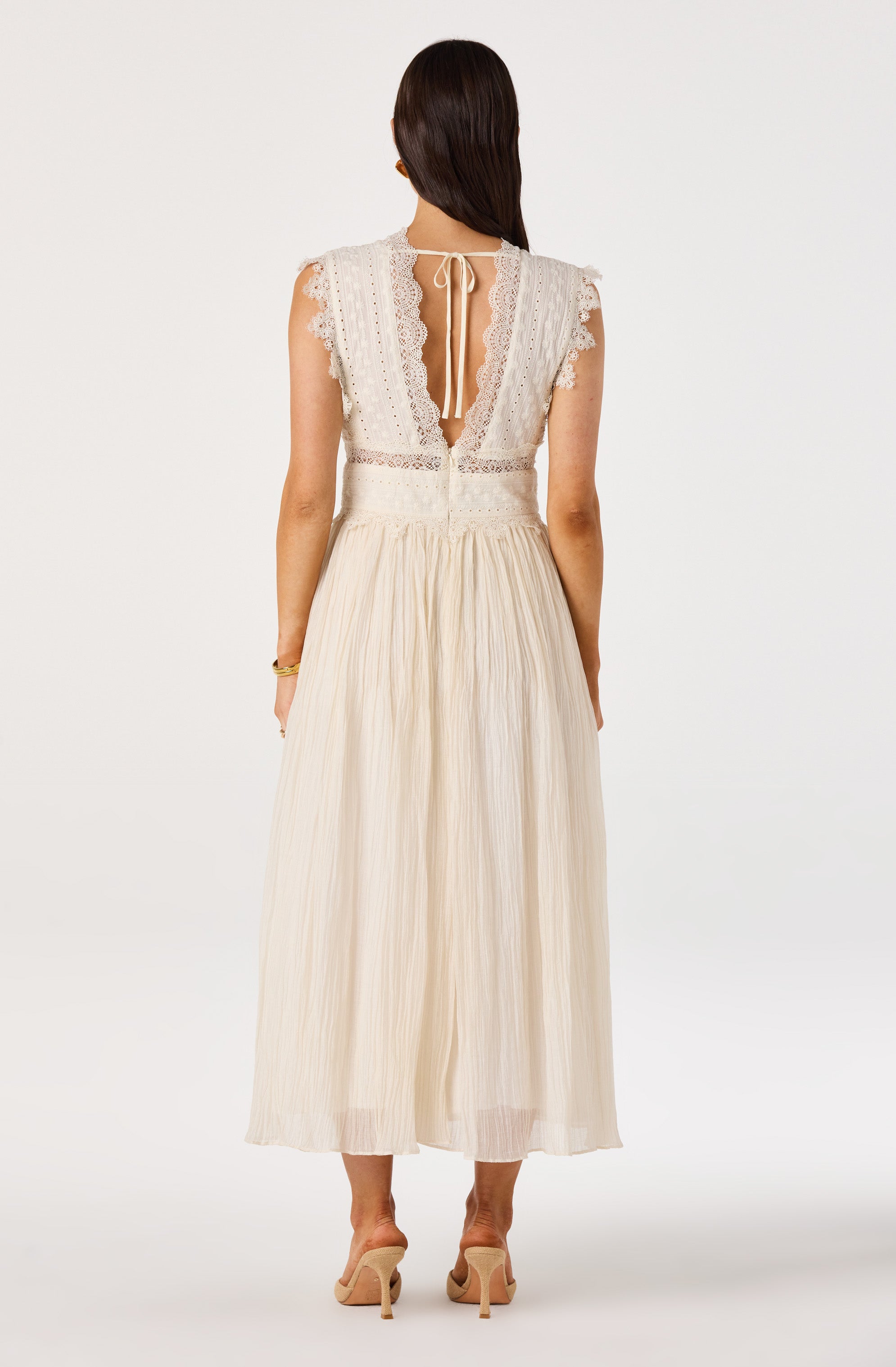Eloise Eyelet Lace Midi Dress