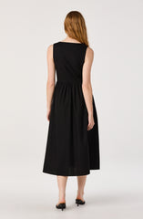 Cory V-Neck Button-Front Midi Dress