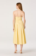 Janae Pleated Halter Midi Dress