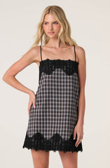 Aitana Plaid Mini Dress