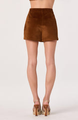High-Rise Corduroy Shorts