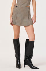 Cleora Gingham Pleated Skort
