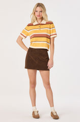 Arielle Faux Suede Mini Skort