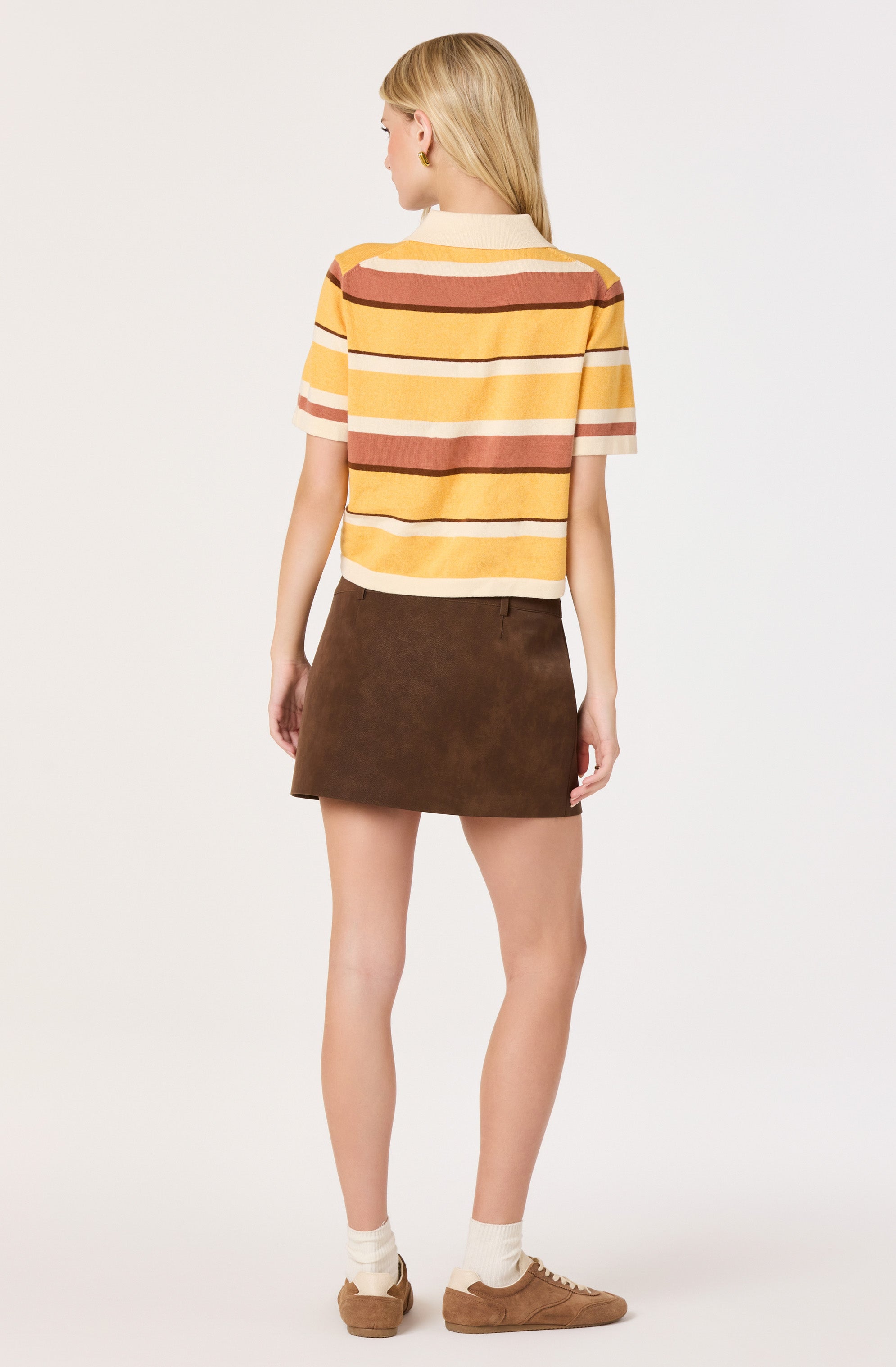 Arielle Faux Suede Mini Skort