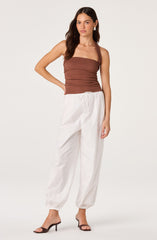 Airen Balloon Drawstring Wide-Leg Pants