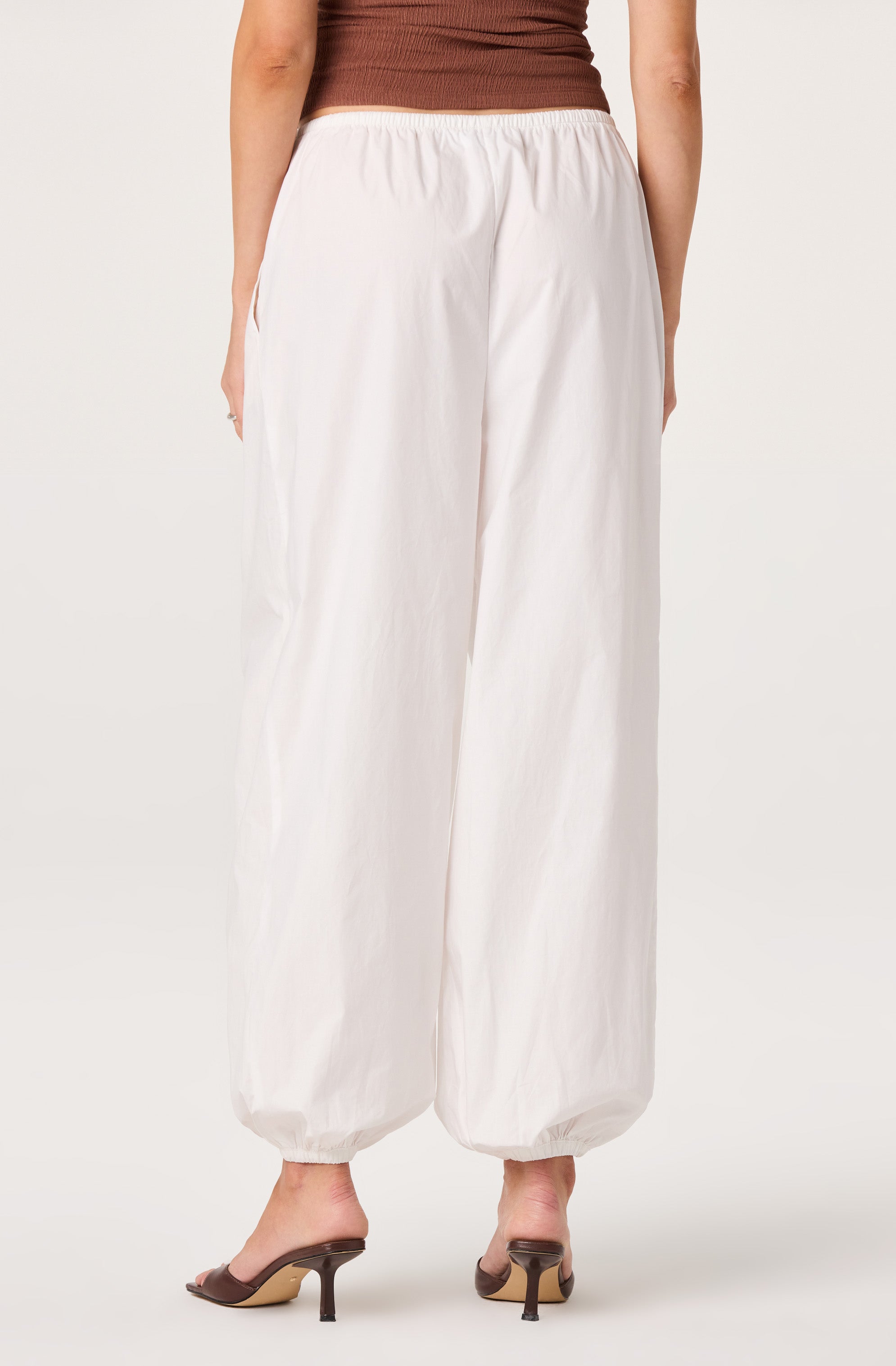 Airen Balloon Drawstring Wide-Leg Pants
