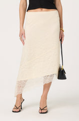 Asym lace skirt