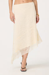 Asym lace skirt