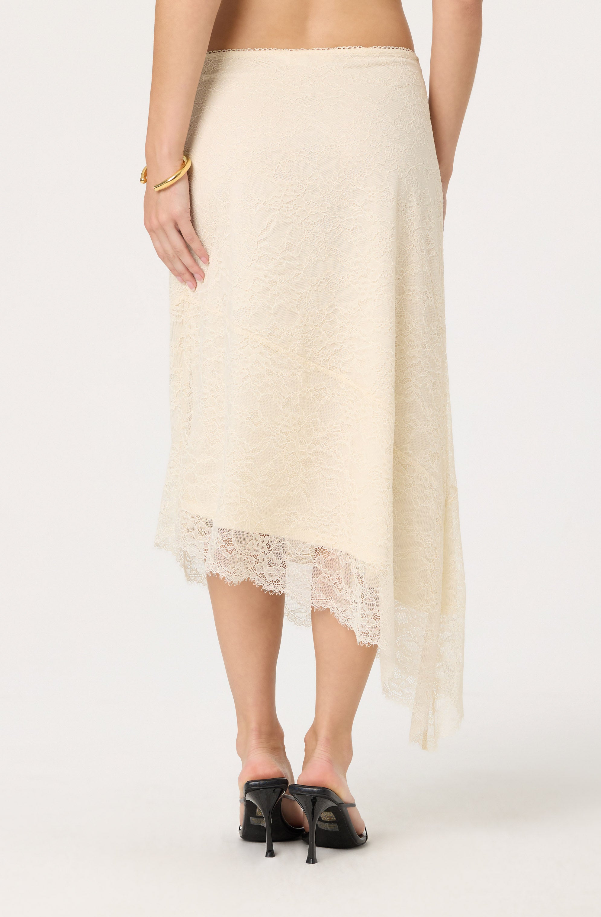 Asym lace skirt