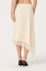 Asym lace skirt