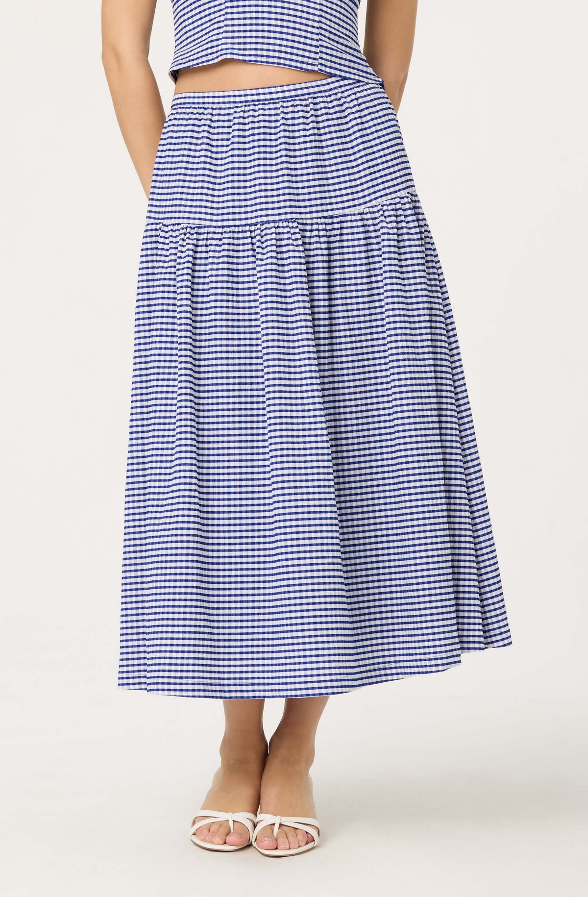 Drop waist full skirt
