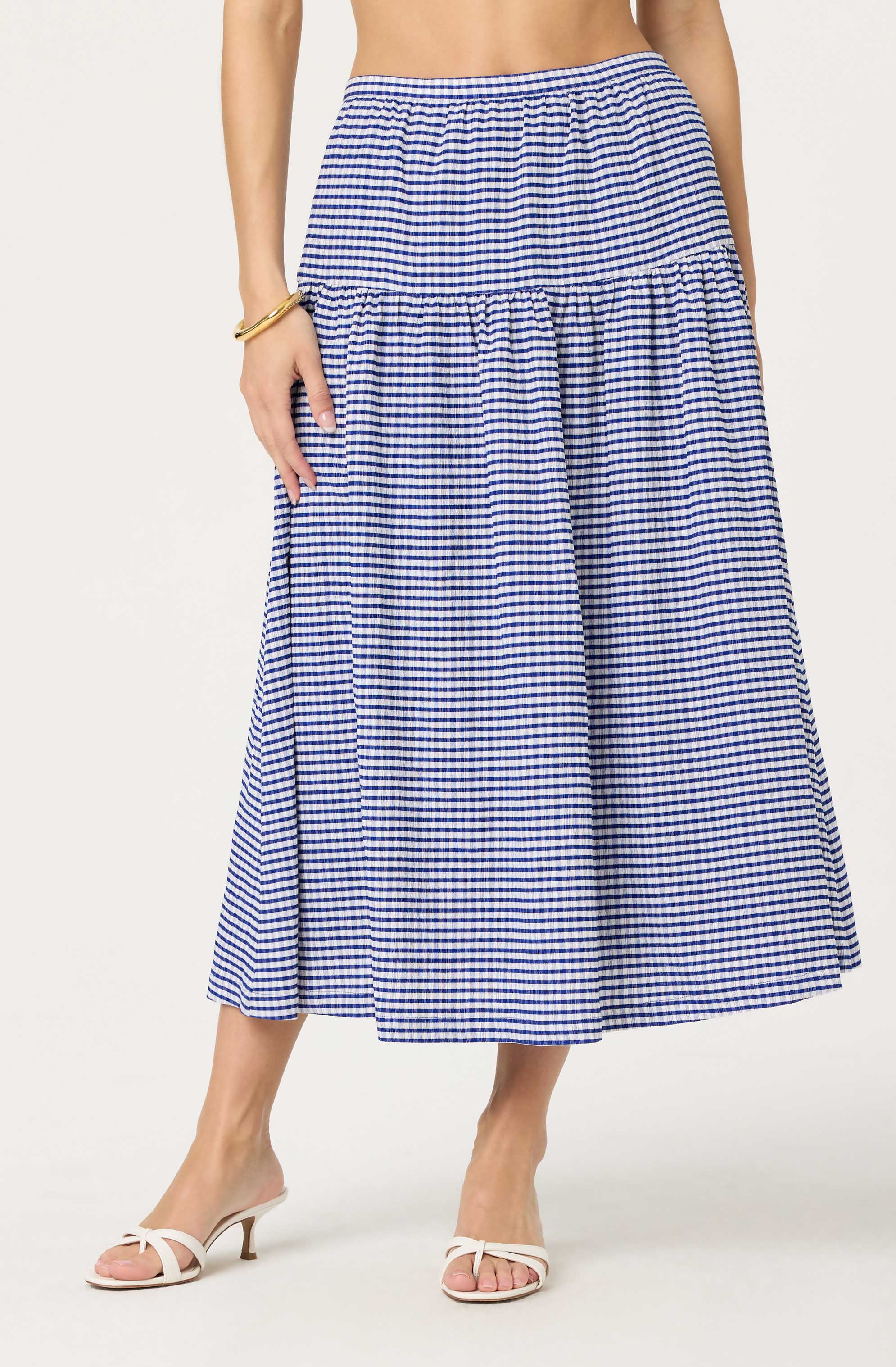 Drop waist full skirt