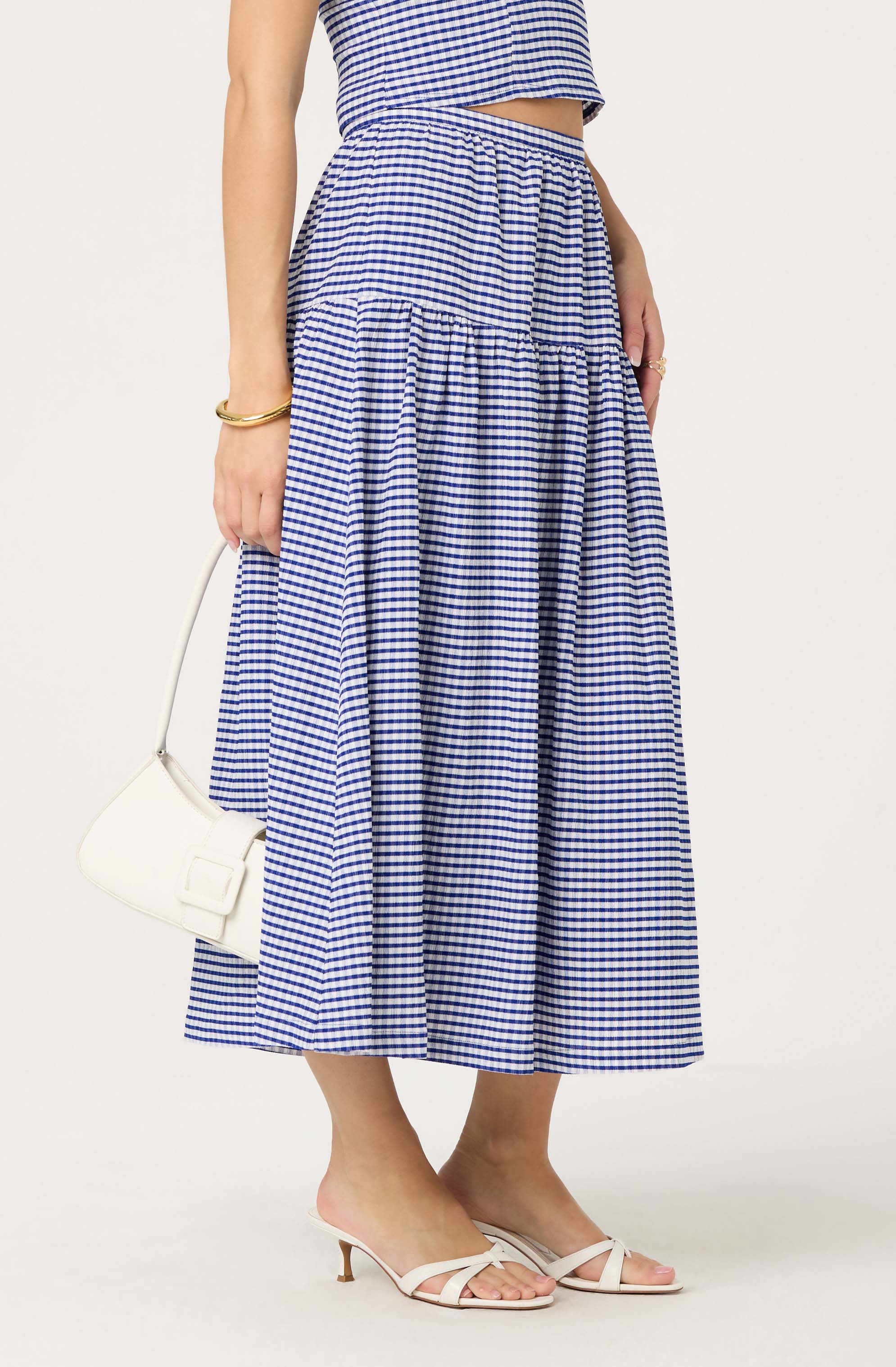 Drop waist full skirt