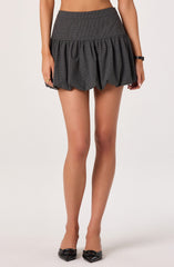 Drop Waist Bubble Hem Skirt