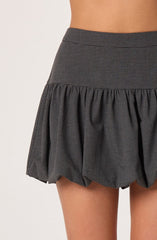 Drop Waist Bubble Hem Skirt