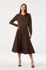 Drop Waist A-Line Skirt