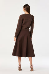Drop Waist A-Line Skirt