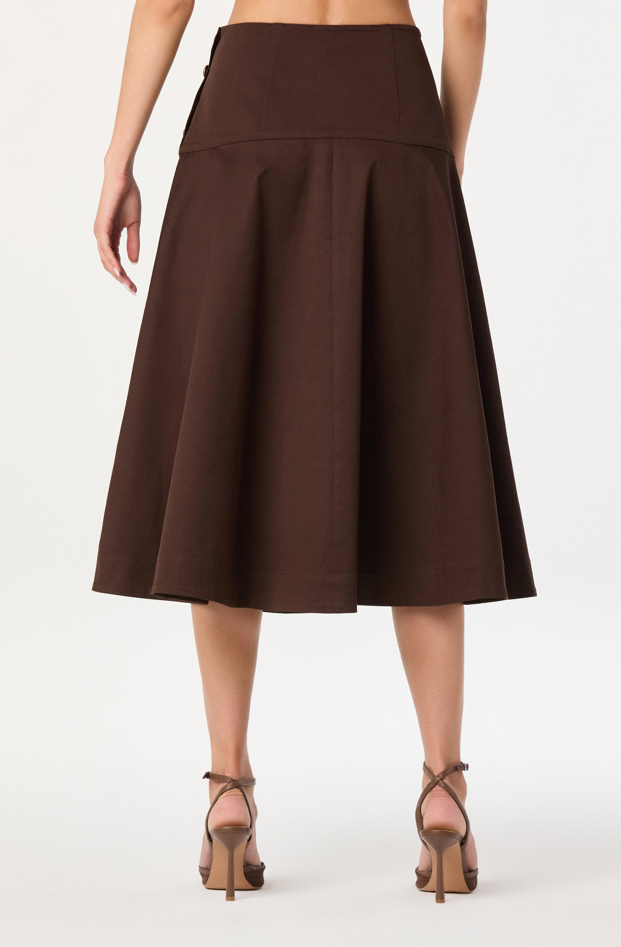 Drop Waist A-Line Skirt