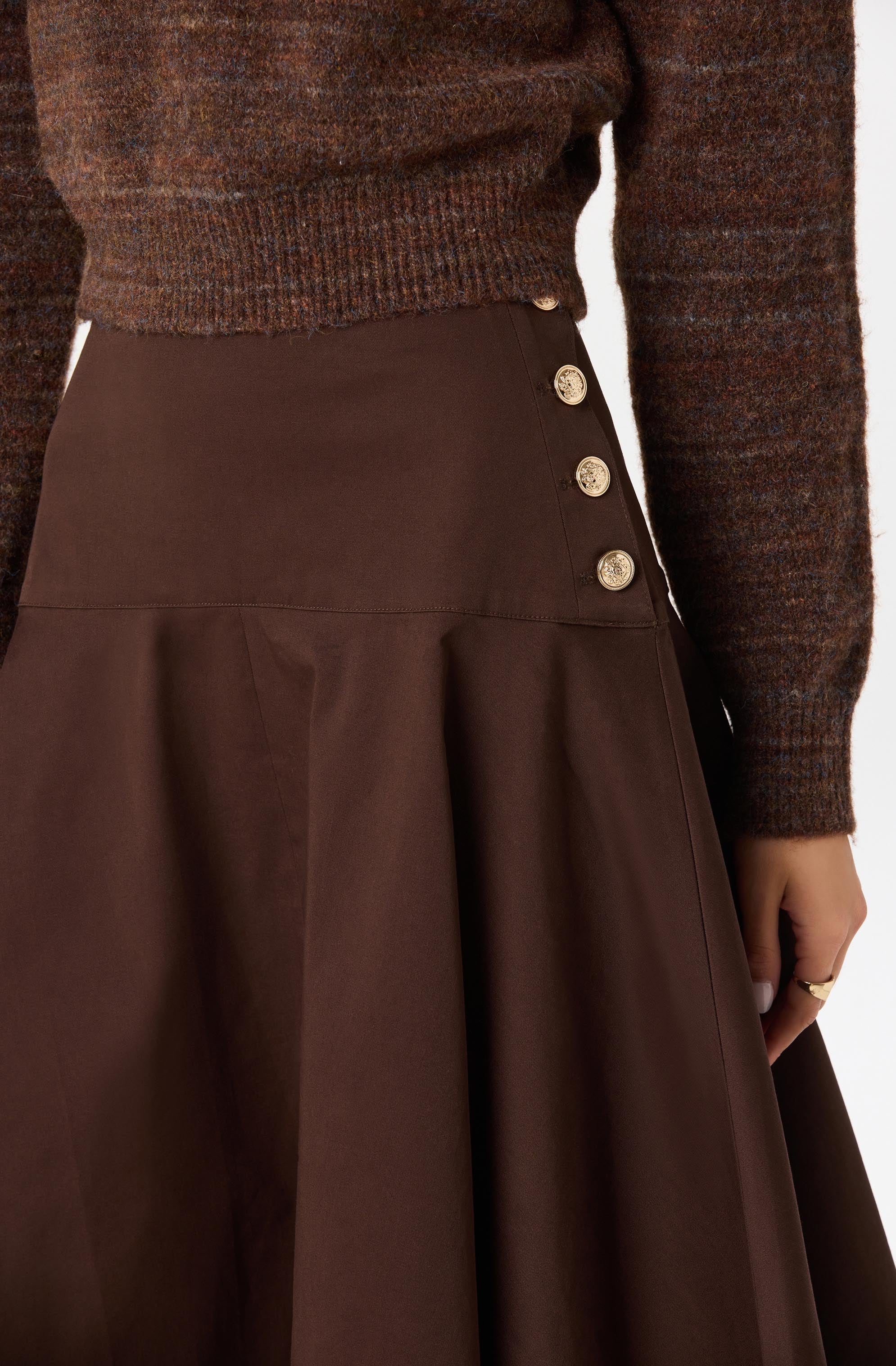 Drop Waist A-Line Skirt