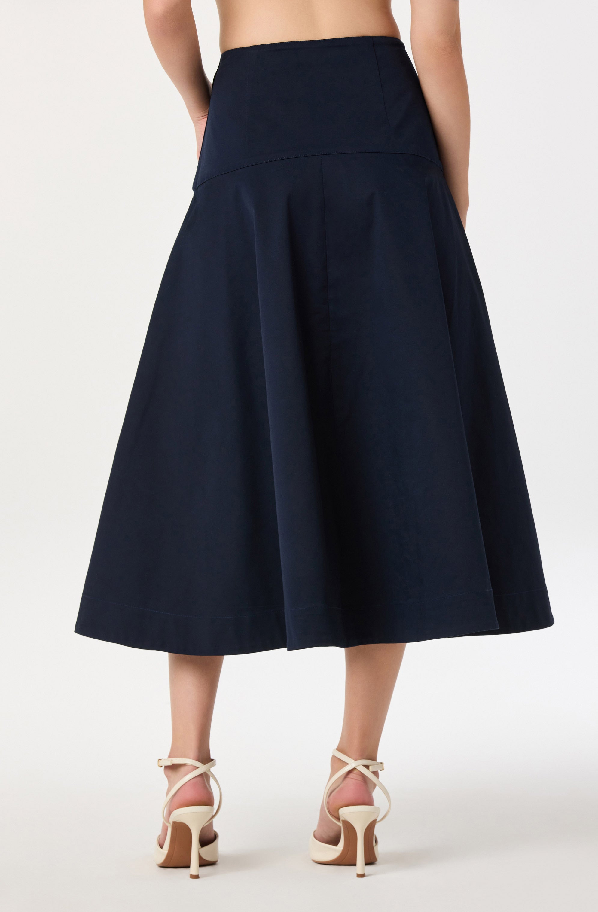 Drop Waist A-Line Skirt