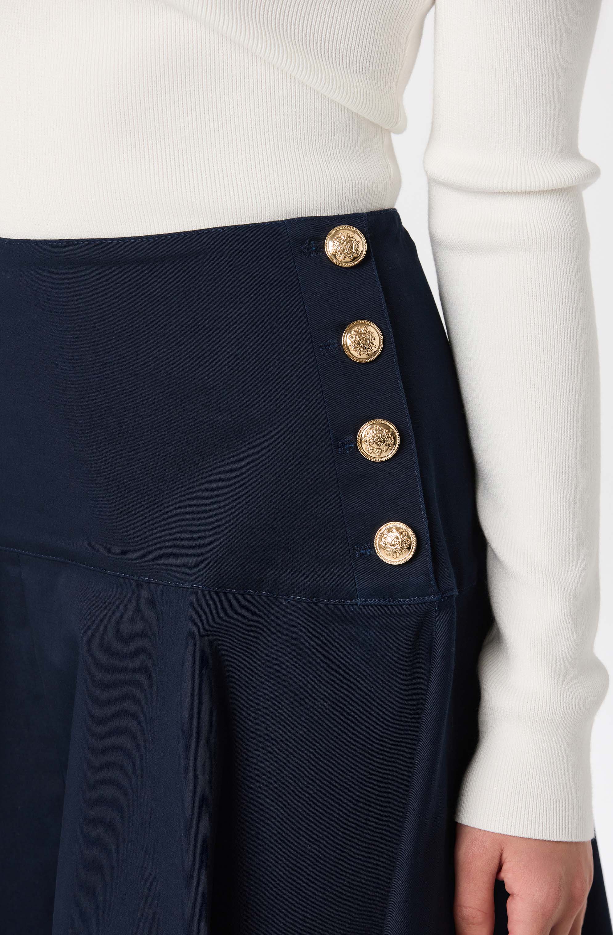 Drop Waist A-Line Skirt