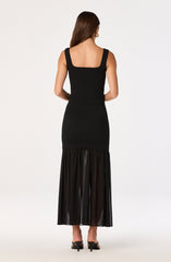 Halie Mixed Media Maxi Skirt