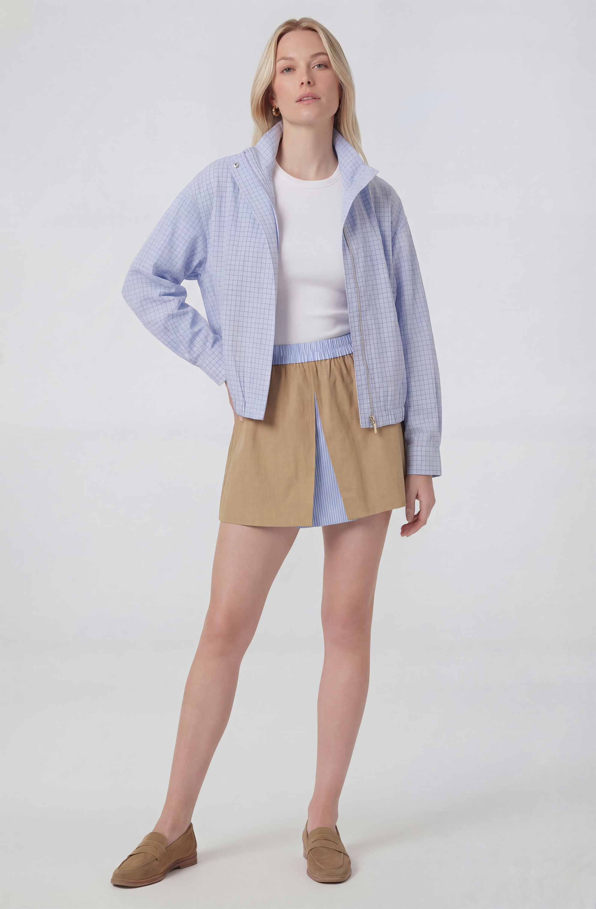 Alycia Contrast Mini Skirt