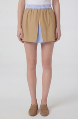 Alycia Contrast Mini Skirt
