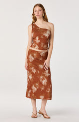 Adalee Floral Knit Midi Skirt