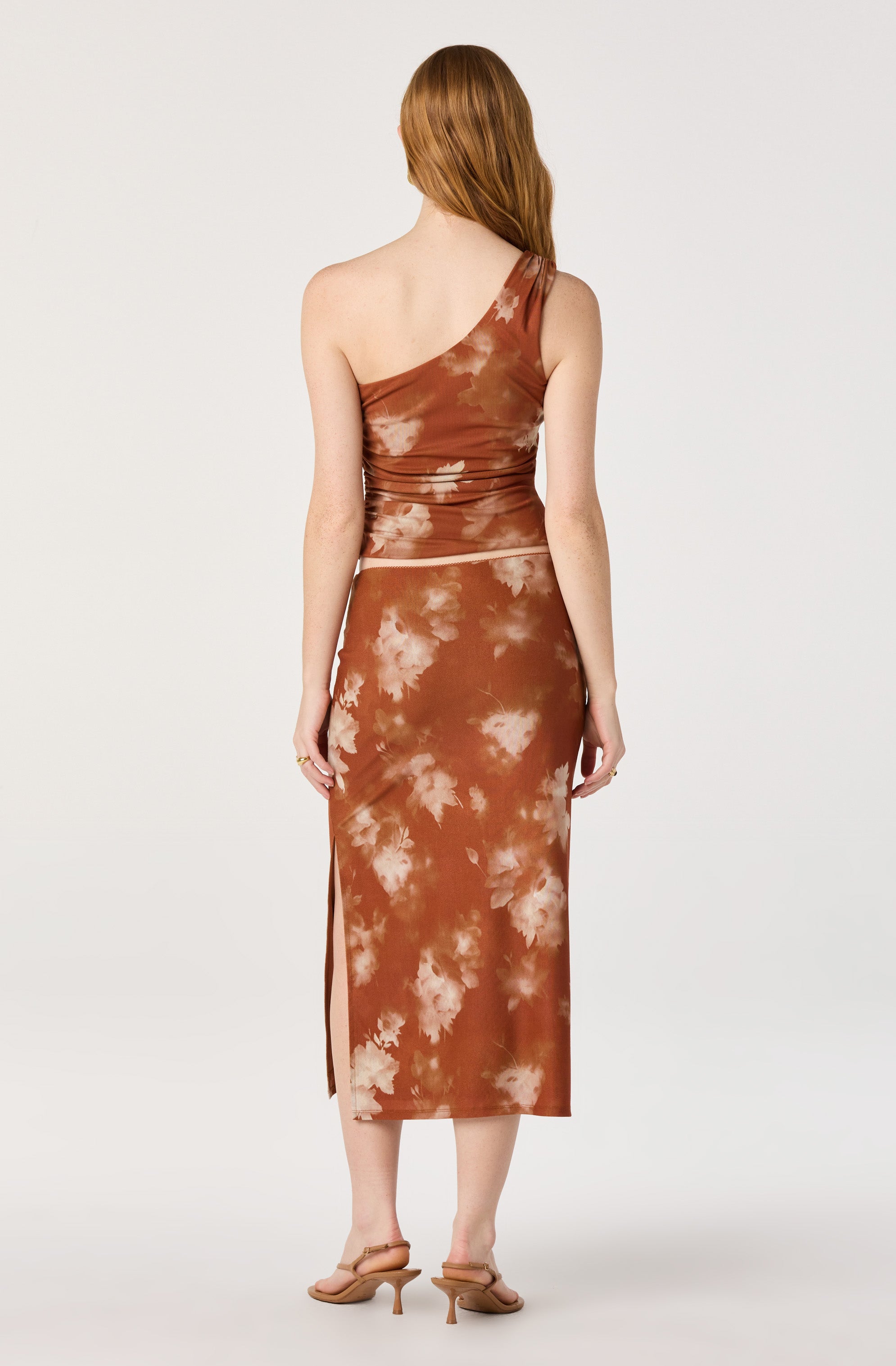 Adalee Floral Knit Midi Skirt