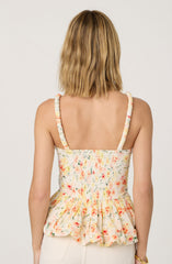 Bubble hem peplum top