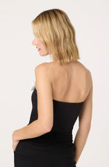 Contrast bow tube top