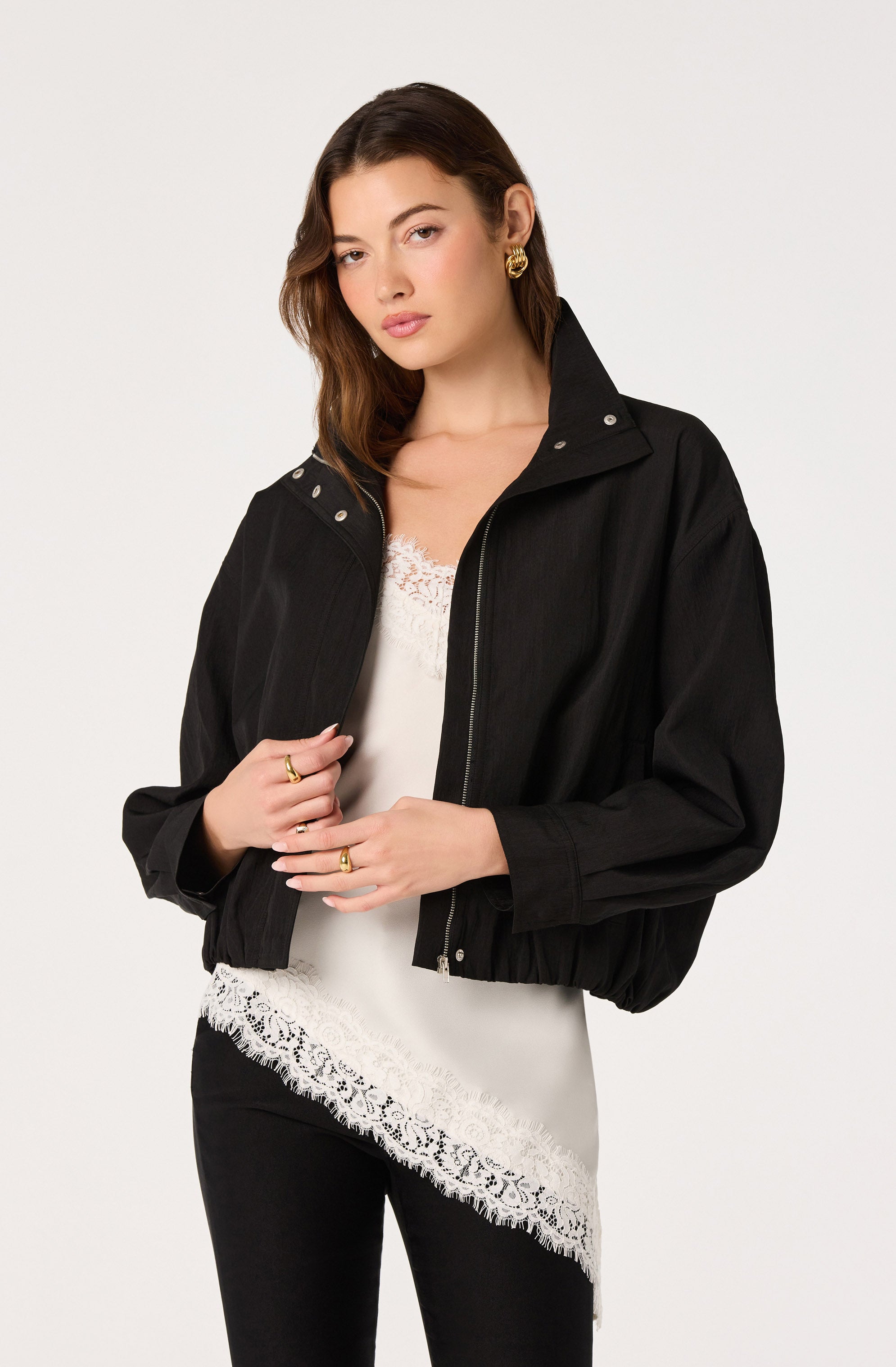 Cooper Funnel Neck Bomber Jacket