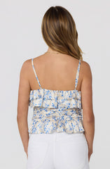 Brynn Ruched Peplum Top