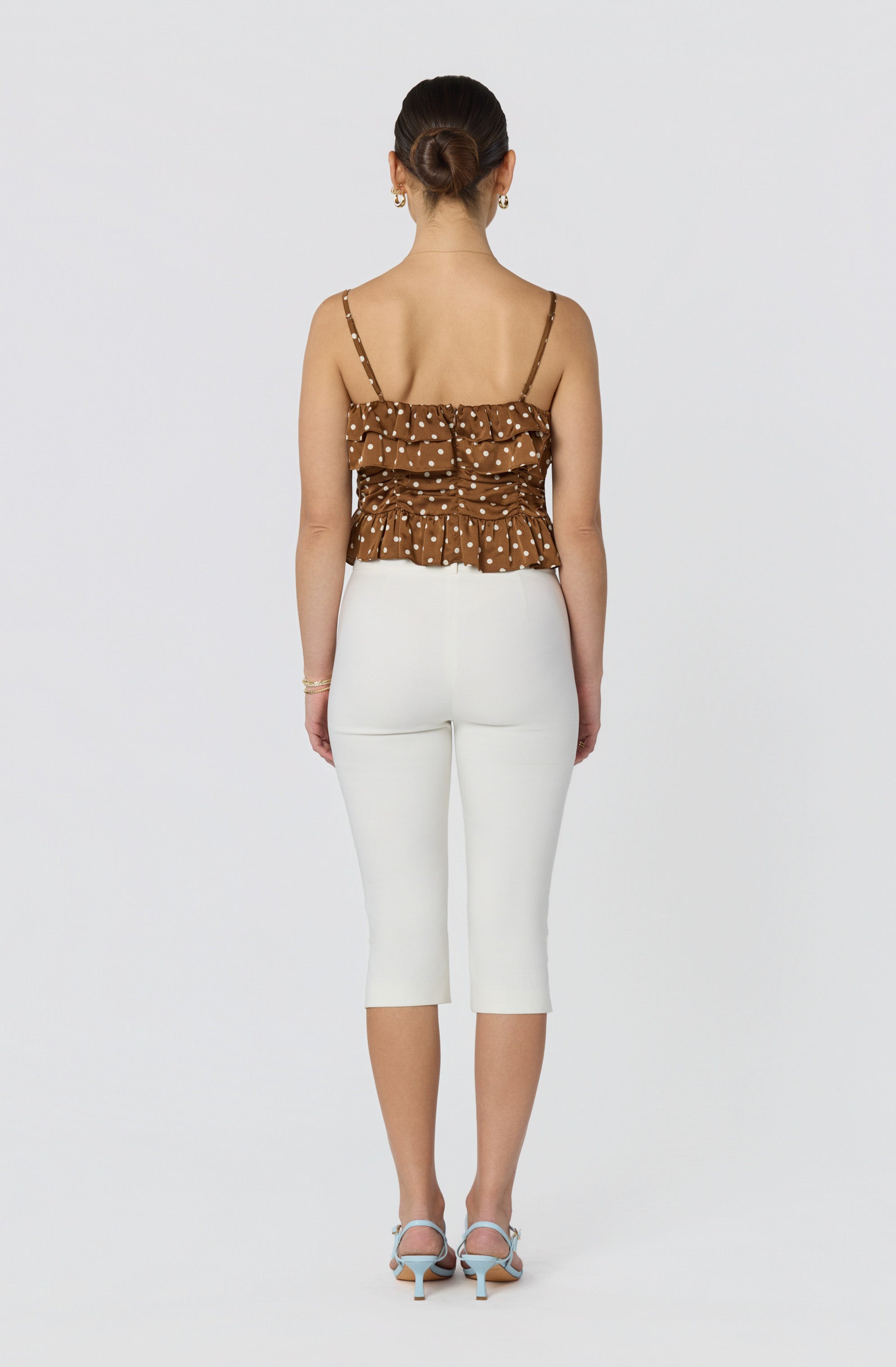 Brynn Ruched Peplum Top