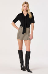 Agatha Scarf-Tie Knit Sweater