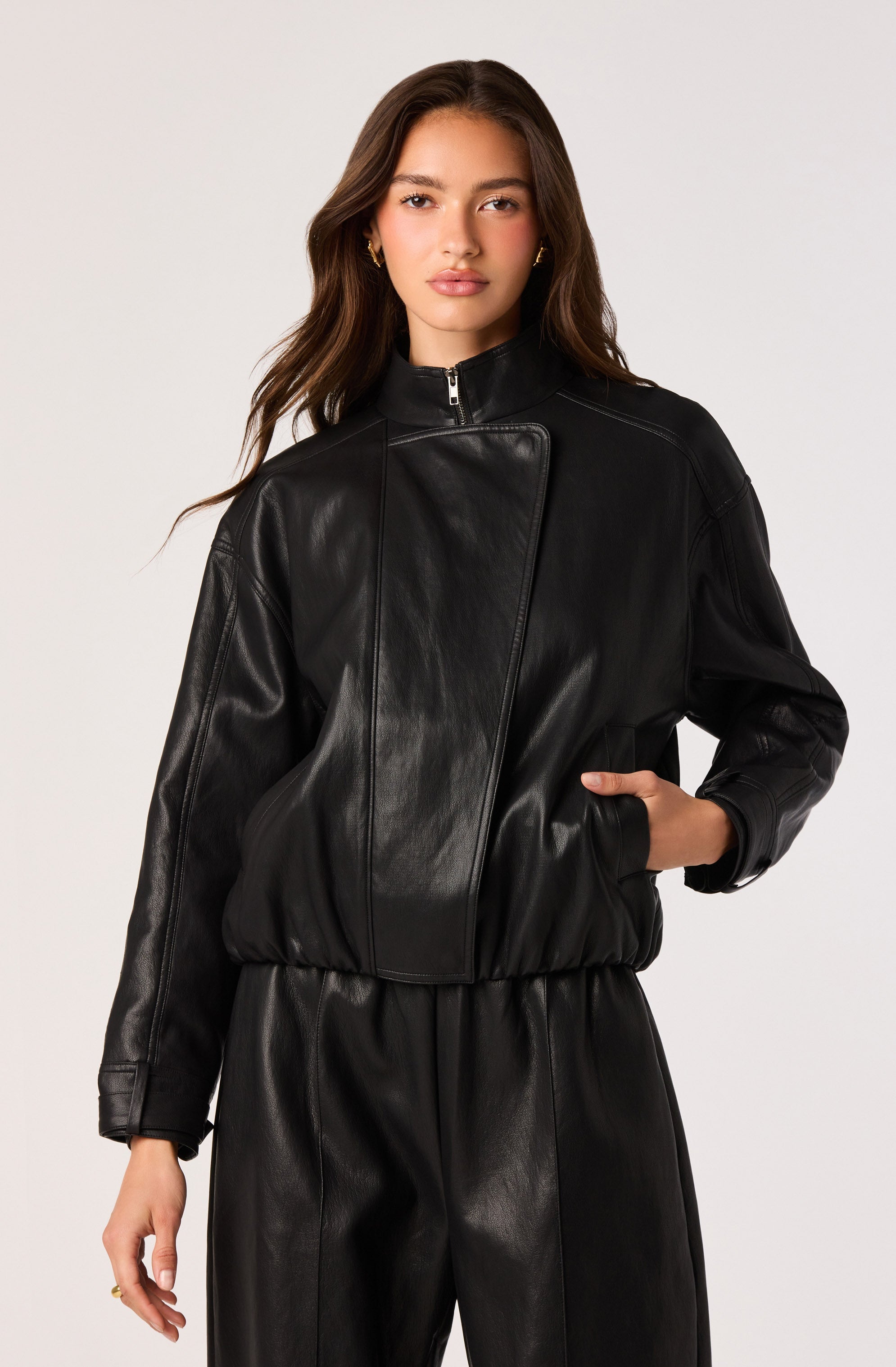 Jett Faux Leather Moto Jacket