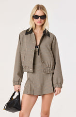 Billie Gingham Bomber Jacket