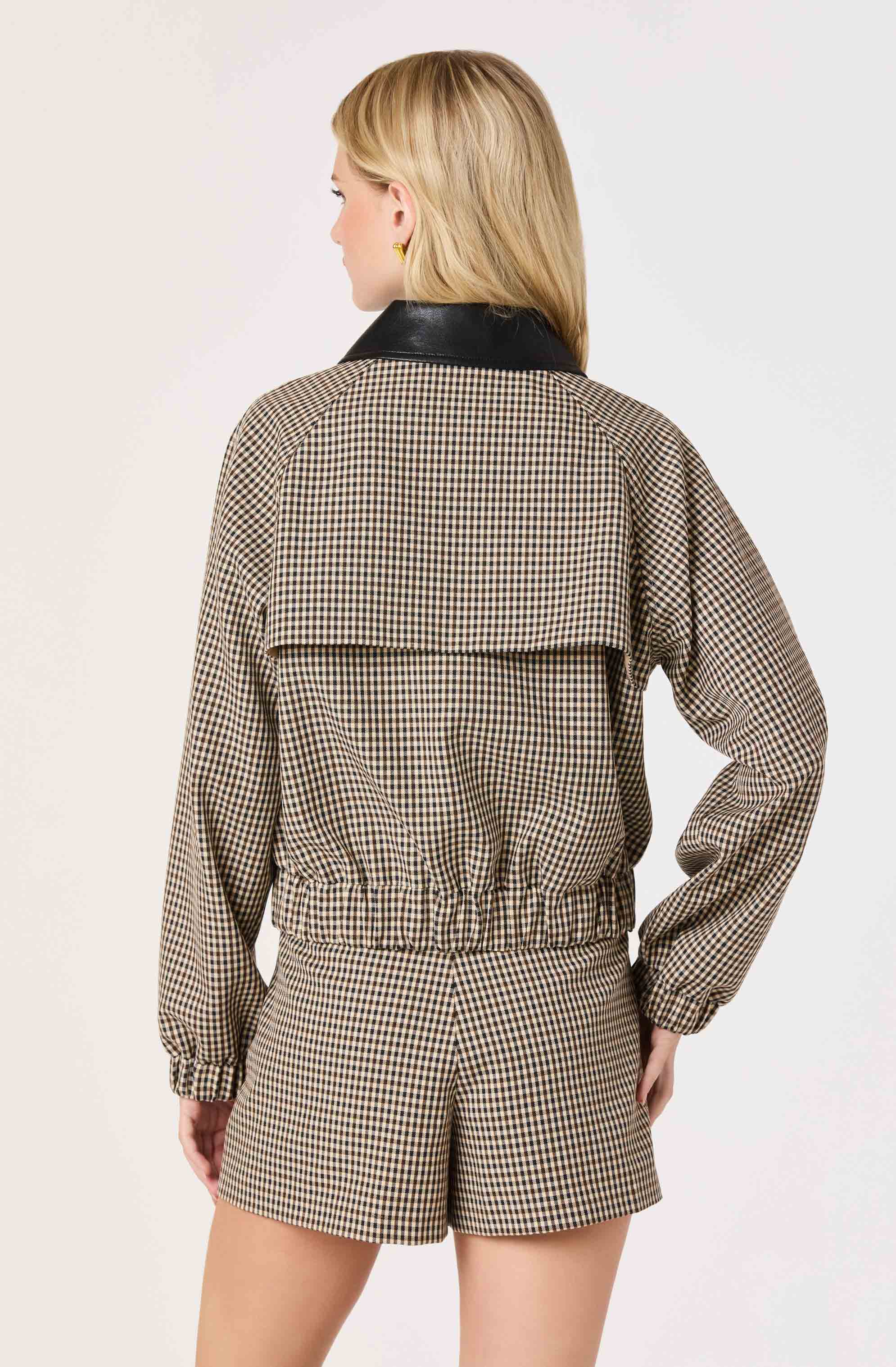 Billie Gingham Bomber Jacket