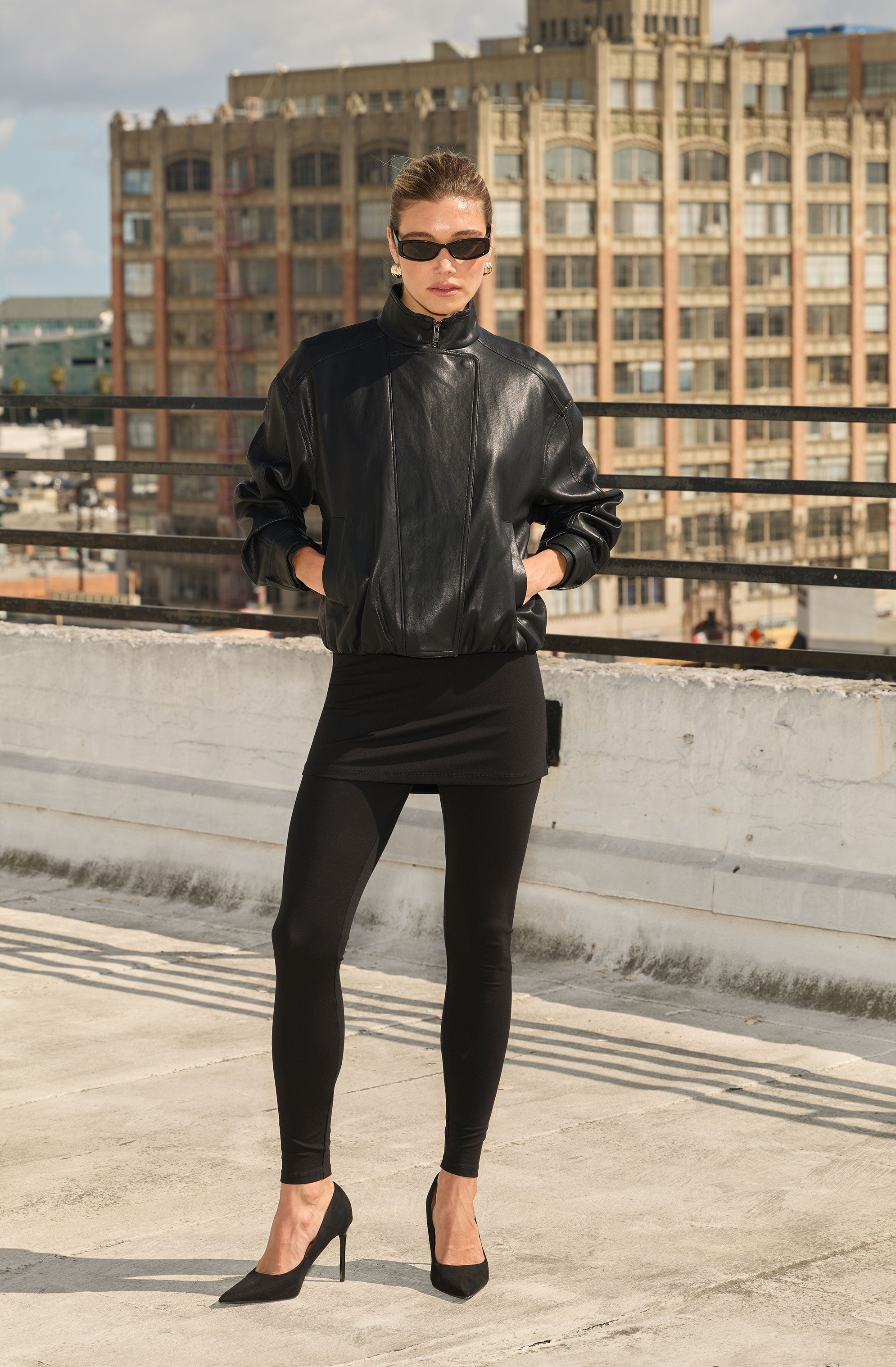 Jett Faux Leather Moto Jacket